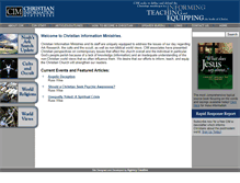 Tablet Screenshot of christianinformation.org
